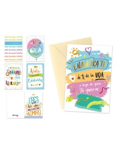 TARJETA FELICITACION FRASES TODOTIEMPO C/ SOBRE