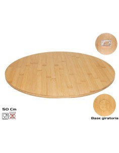 PLATO GIRATORIO BAMBU D50X2,5 CM