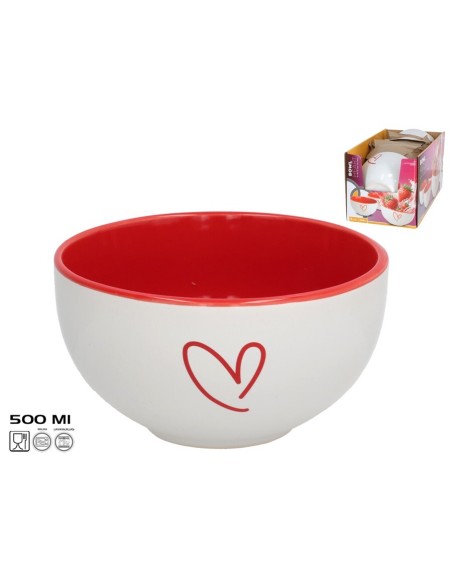 BOWL GRES HEART 500ML