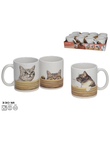 JARRA MUG GRES MILO 330ML 3 SURTIDOS