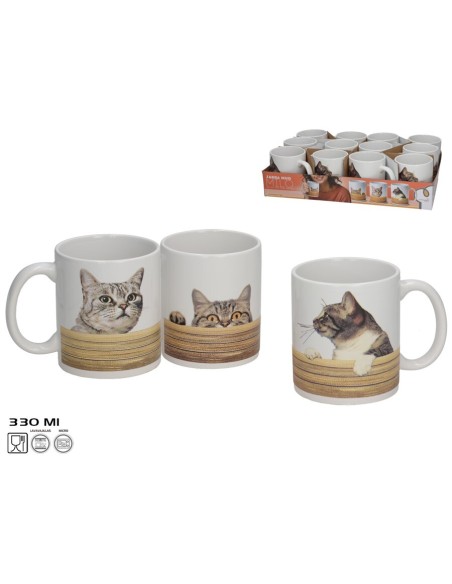 JARRA MUG GRES MILO 330ML 3 SURTIDOS