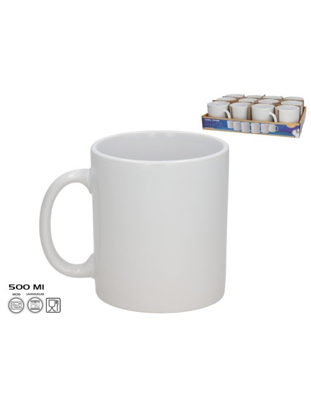 JARRA JUMBO 500ML SEGURA BLANCO