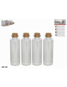 SET BOTELLA X4 TRANS. T/CORCHO 32ML