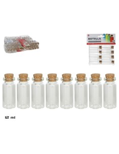 SET BOTELLA X8  TRANS. T/CORCHO12 ML