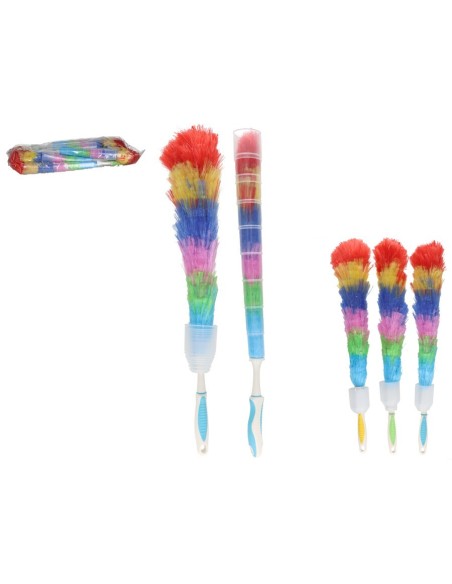 PLUMERO MULTICOLOR CON FUNDA PROTECTORA 63X5CM 3ST