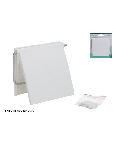 PORTARROLLO PAPEL WILLIAM 13,5X12X1,9CM BLANCO