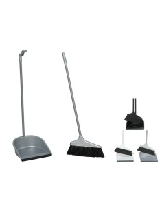 SET ESCOBA Y RECOGEDOR 26X3X72.5CM 3 SURT