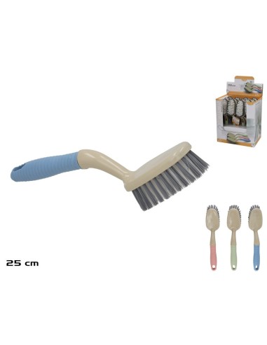 CEPILLO LAVAPLATOS NESTOR 25X5.5CM 4 SURT