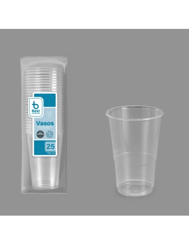 S/25 VASO REUTILIZABLE TRANSP. 300CC PP