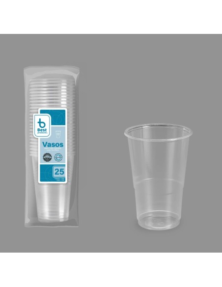 S/25 VASO REUTILIZABLE TRANSP. 300CC PP