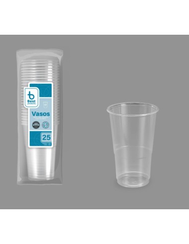 VASO REUTILIZABLE TRANSP. 250CC PP