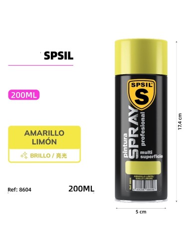 SPRAY PINTURA AMARILLO LIMON 200ML