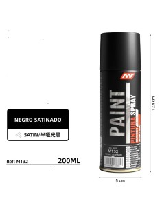 NEGRO SATINADO 200ML