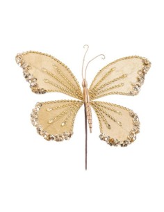 MARIPOSA POLIESTER ORO 22 X 17 X 15 CM