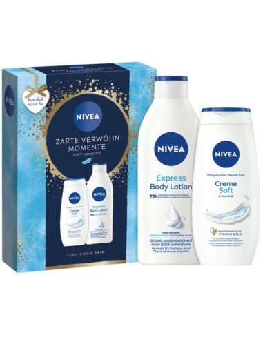 NIVEA SET MIMOS BODY MILK 400 ML EXPRESS + GEL DE DUCHA 250 ML CREMA SOFT