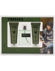 PRIVATA EDT 75ML+A/SHAVE 75ML+G/BAÑO 75ML