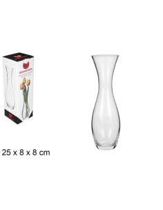 FLORERO CRISTAL NATURAL 25CM