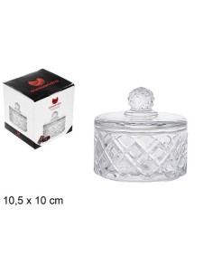 BOMBONERA CRISTAL DIAMANTE 10,5X10CM