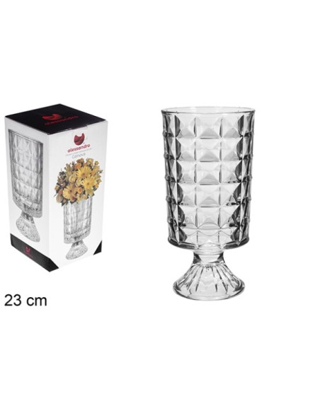 FLORERO CRISTAL GÉNOVA 23CM