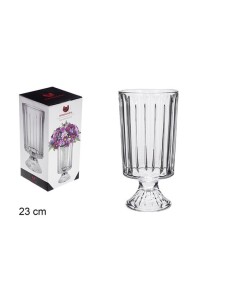 FLORERO CRISTAL AQUAMARINE 23CM