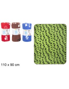 MANTA PARA MASCOTAS DECORADA SURTIDA 110X90CM