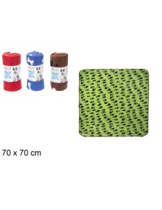 MANTA PARA MASCOTAS DECORADA SURTIDA 70X70CM