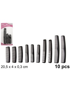 PACK 10 PEINES NEGROS