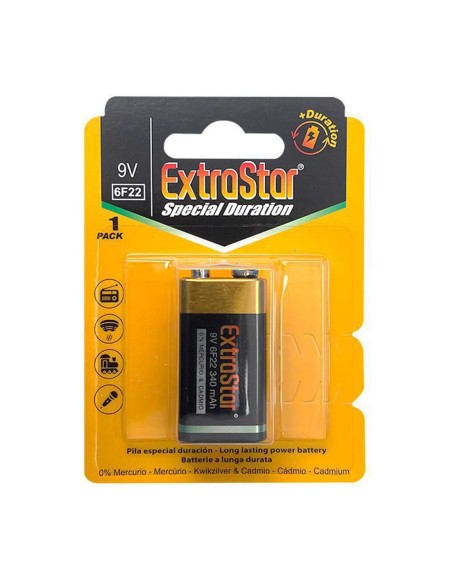 PILA (EXTRASTAR) 6F22 9V BLISTER EXP:24 CJ288