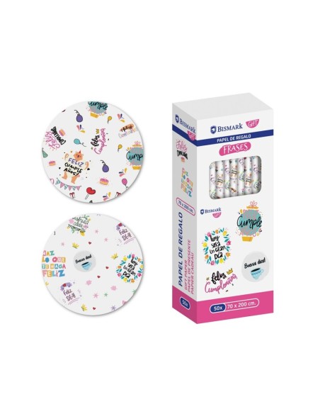 PAPEL DE REGALO FRASES 70X200