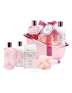 IDC INSTITUTE SCENTED BATH ROSE BATHTUB 4 PCS
