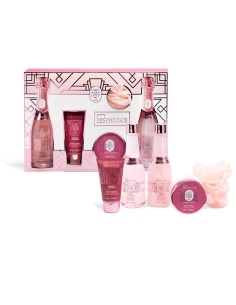 iDC INSTITUTE SCENTED BATH ROSE COMPLETE CARE SET