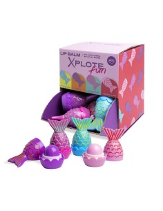 XPLOTE FUN MERMAID'S FIN LIP BALM ASSORTED