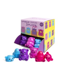 XPLOTE FUN TEDDY BEAR LIP BALM ASSORTED