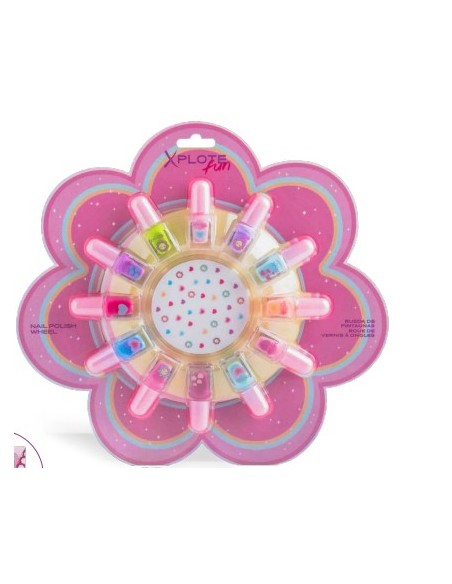 XPLOTE FUN COLORFUL FLOWER NAIL POLISH WHEEL