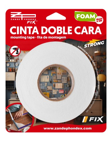 CINTA DOBLE CARA 5MX18MM