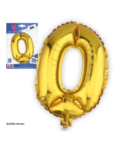 GLOBOS FOIL 80CM *0* PQ.12.C/360