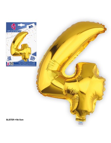 GLOBOS FOIL 80CM *4* PQ.12.C/360