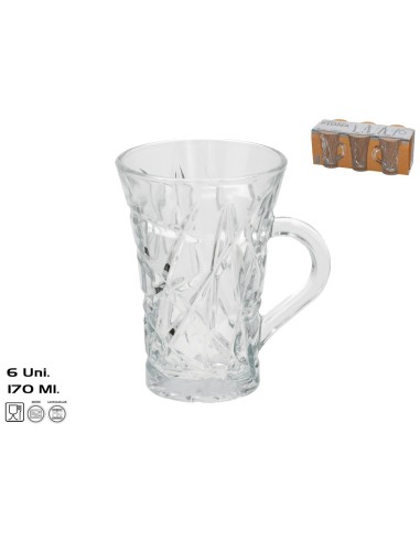 SET 6 TAZA MUG FIONA 170 ML