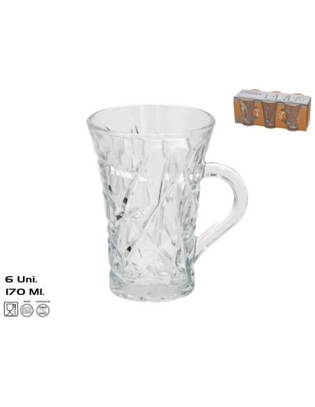 SET 6 TAZA MUG FIONA 170 ML