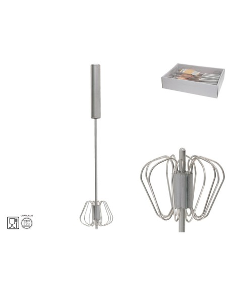 BATIDOR HUEVOS MANUAL ACERO JORGE 31CM