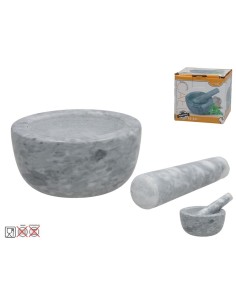 MORTERO C/MANO MARMOL CAEL 12X5.5CM