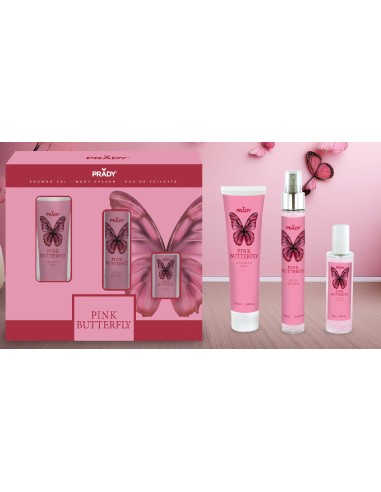 PACK BODY CARE PINK BUTTERFLY
