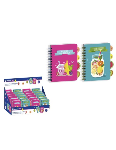 CUADERNO A5 FRUITS CON SEPARADORES
