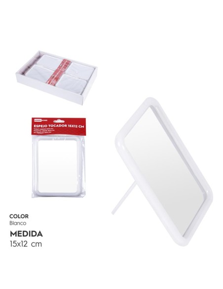 ESPEJO TOCADOR 15x12 CM BLANCO