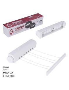 TENDEDERO EXTENSIBLE 5 CUERDAS 3,6 M