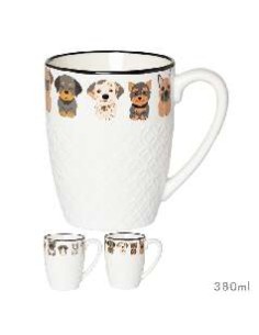 MUG COZY DOGS 380 ML SURT/2