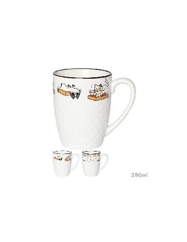 MUG MANY CATS CATS 380ML SURT/2
