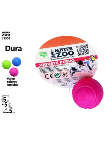 JUGUETE PERRO PELOTA DURA S