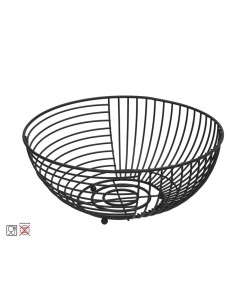 FRUTERO METAL 28X28X12CM NEGRO