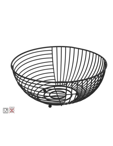 FRUTERO METAL 28X28X12CM NEGRO